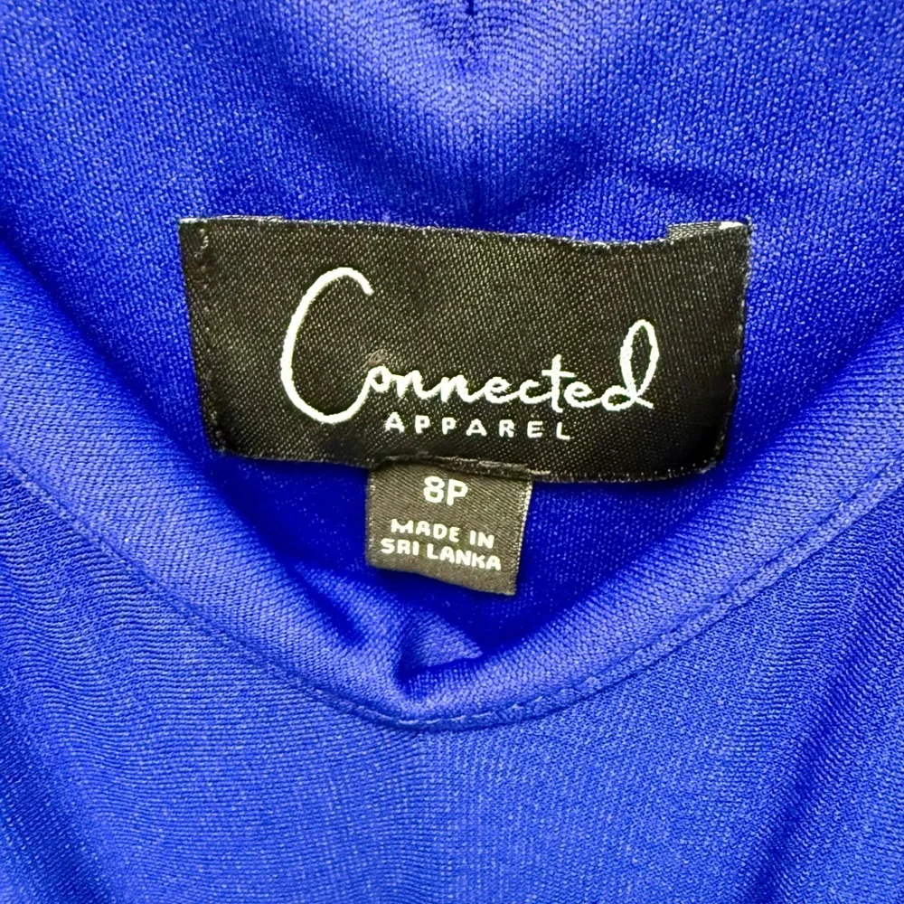 Connected Apparel Blue Short Sleeve Scoop Neck Dress - Picture 4 of 4